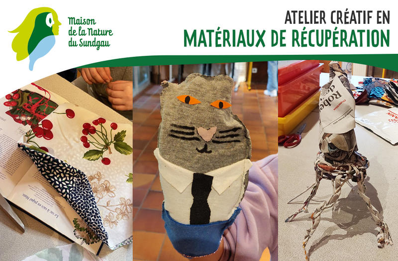 Atelier créatif en matériaux de récupération