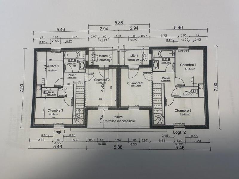 Maison - 80 m² - 4 pièces