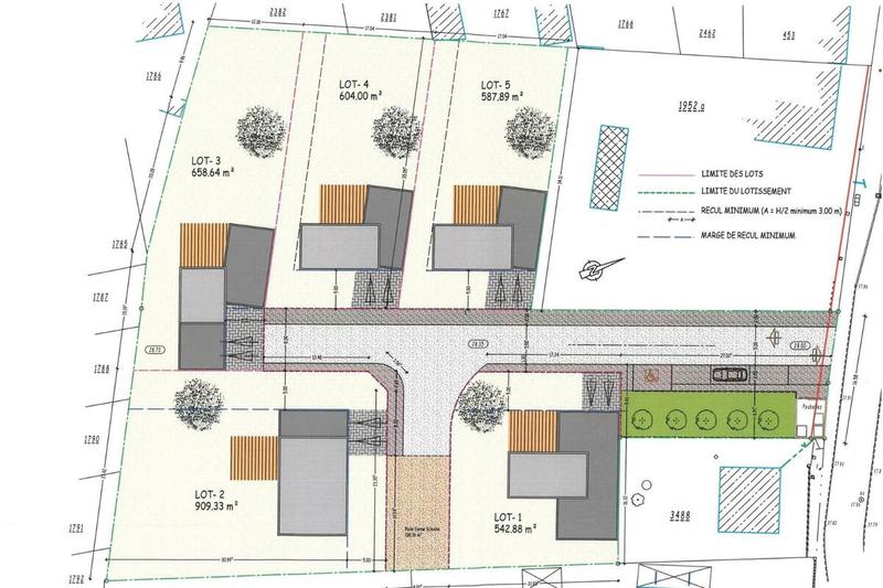 Terrain constructible - 542 m²