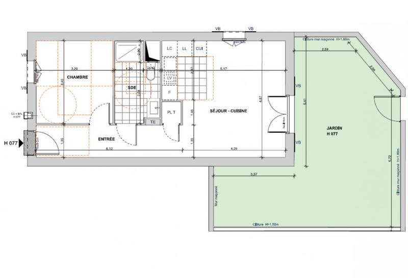 Maison - 49 m² - 2 pièces