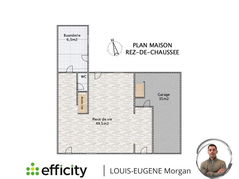 Maison de ville - 144 m² - 6 pièces