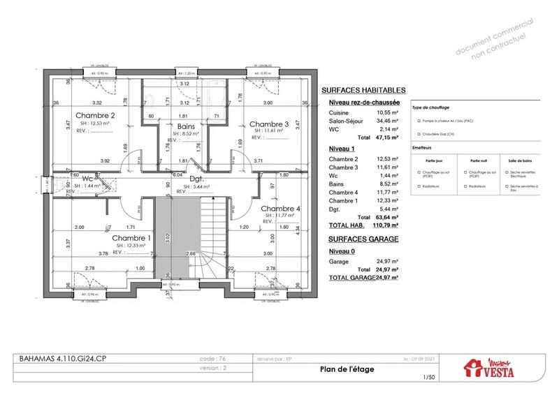 Maison - 110 m² - 5 pièces