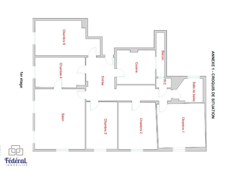 Appartement - 127 m² - 6 pièces