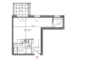 Appartement - 30 m² - 1 pièce