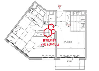 Appartement - 66 m² - 3 pièces