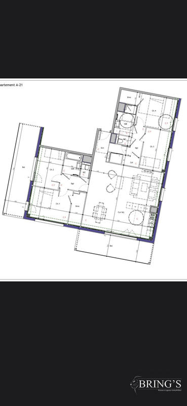 Appartement - 133 m² - 5 pièces