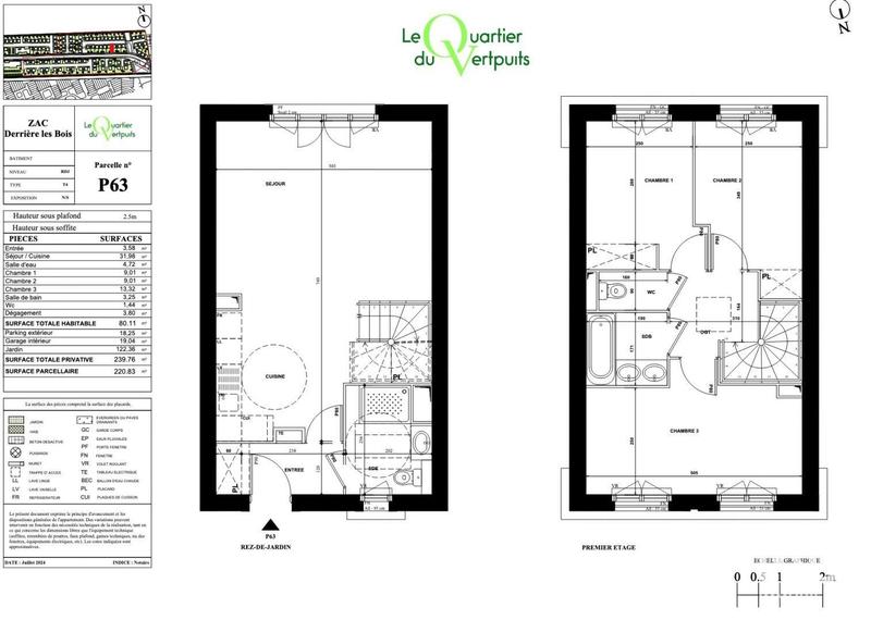 Maison - 80 m² - 4 pièces