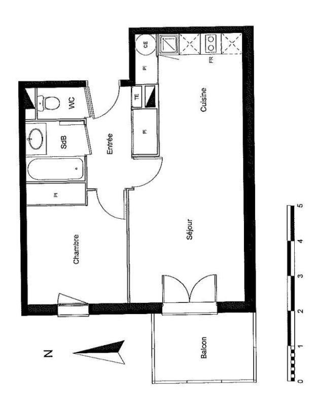 Appartement - 41 m² - 2 pièces