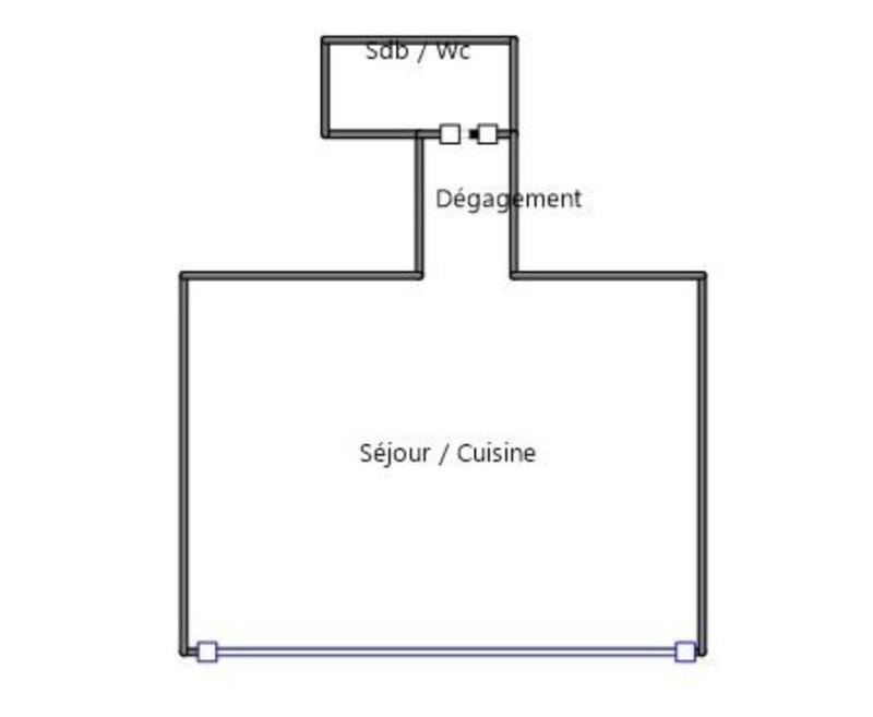 Appartement - 21 m² - 1 pièce