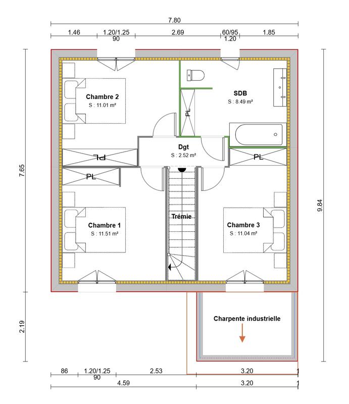 Maison - 81 m² - 4 pièces