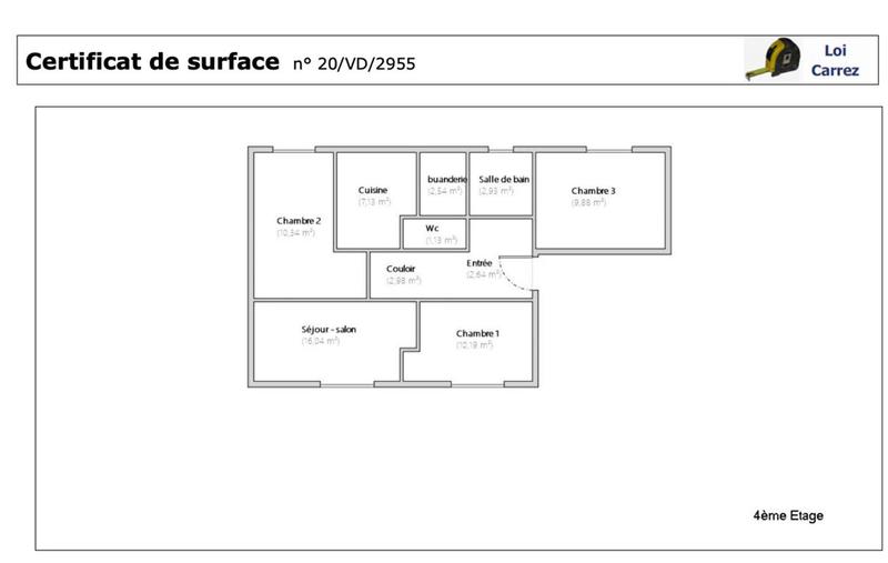 Appartement - 66 m² - 4 pièces