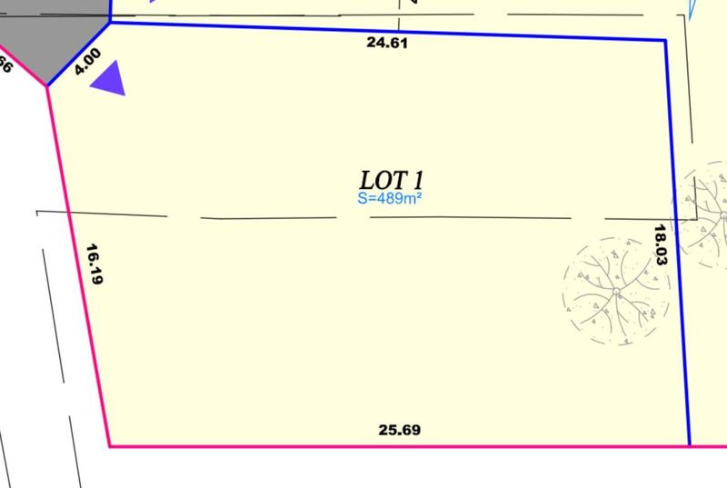 Terrain constructible - 489 m²