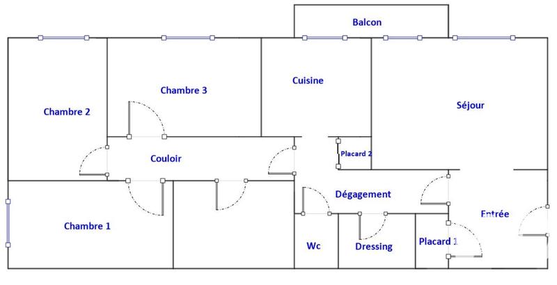 Appartement - 85 m² - 4 pièces