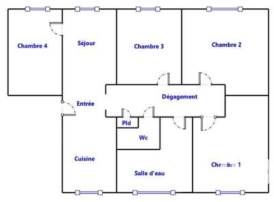Appartement - 81 m² - 5 pièces