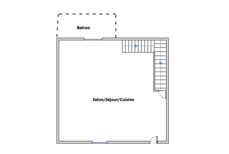 Maison de ville - 63 m² - 3 pièces