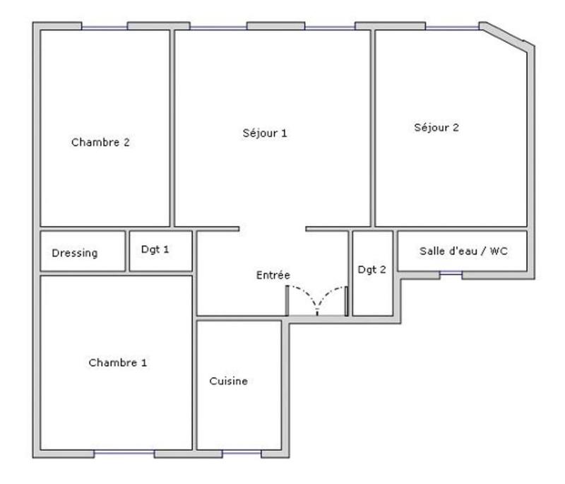 Appartement - 82 m² - 4 pièces