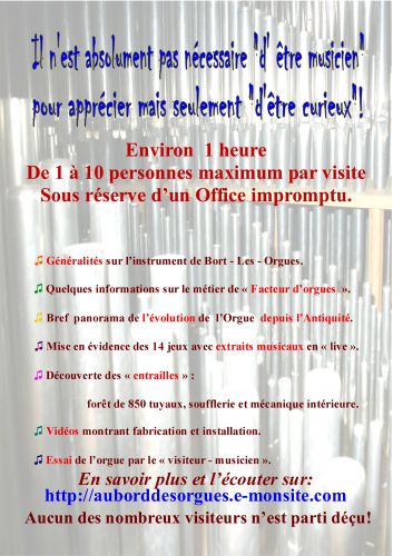 Visite guidée GRATUITe de l'orgue de l' église Saint-Germain