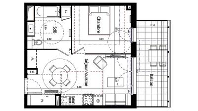 Appartement - 41 m² - 2 pièces