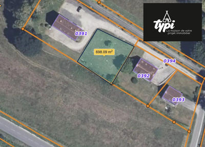 Terrain - 695 m²