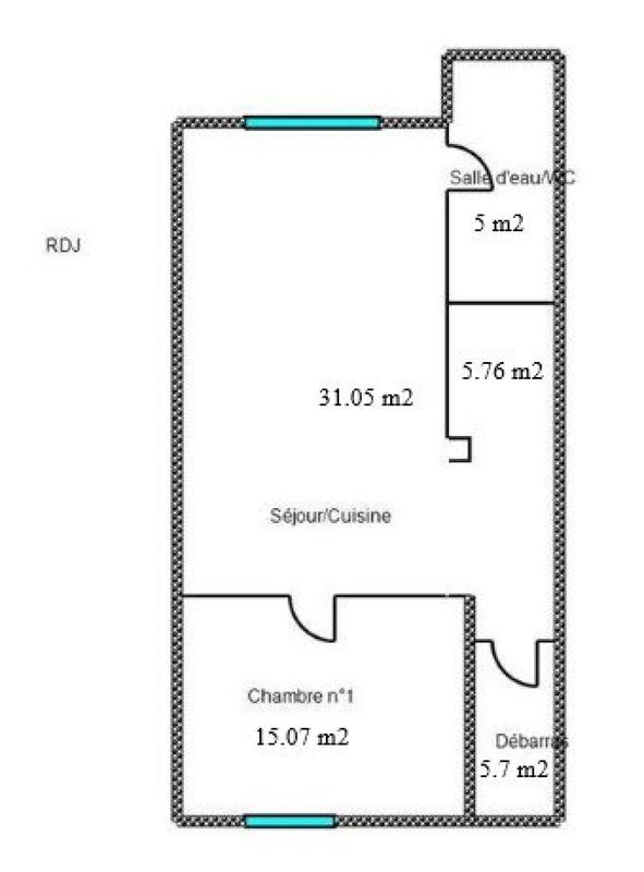 Maison de ville - 134 m² - 8 pièces