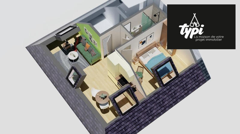 Appartement - 28 m² - 2 pièces