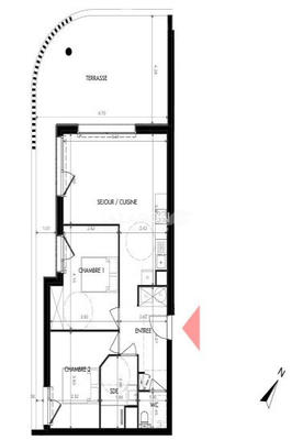 Appartement - 63 m² - 3 pièces