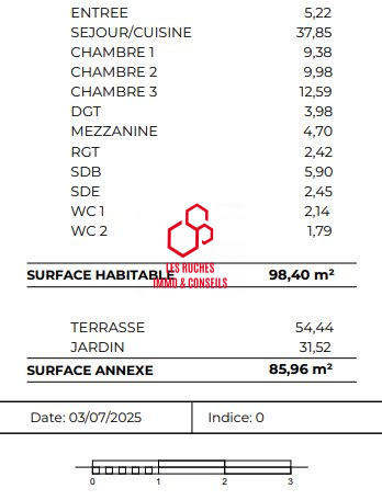 Appartement - 98 m² - 4 pièces