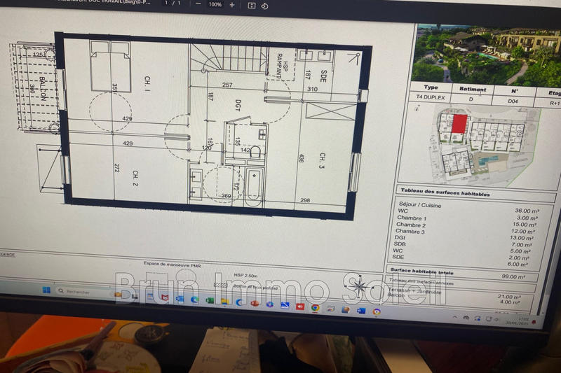 Appartement - 99 m² - 4 pièces