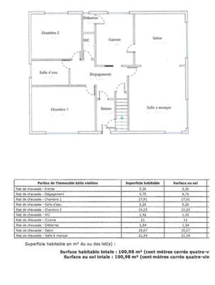 Maison - 101 m² - 4 pièces