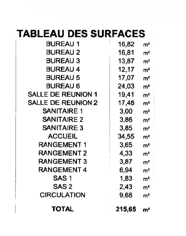 Bureau - 373 m² - 11 pièces