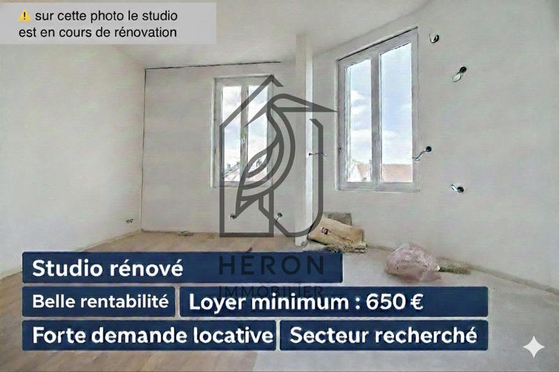 Appartement - 16 m² - 1 pièce
