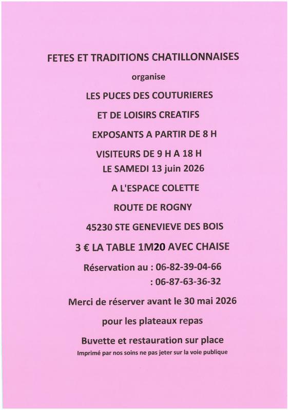 Puces des couturières et loisirs créatifs