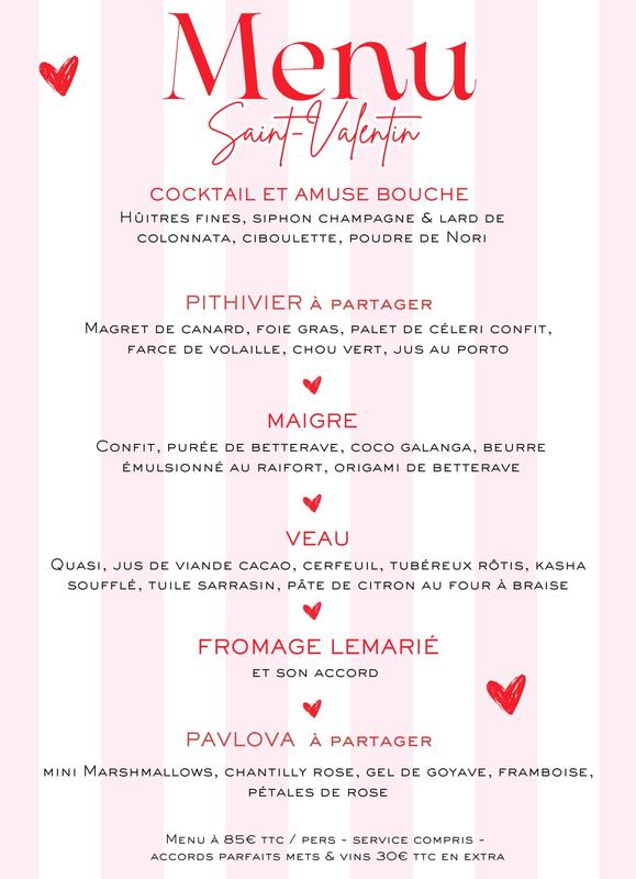 Saint-Valentin au restaurant Gaodina