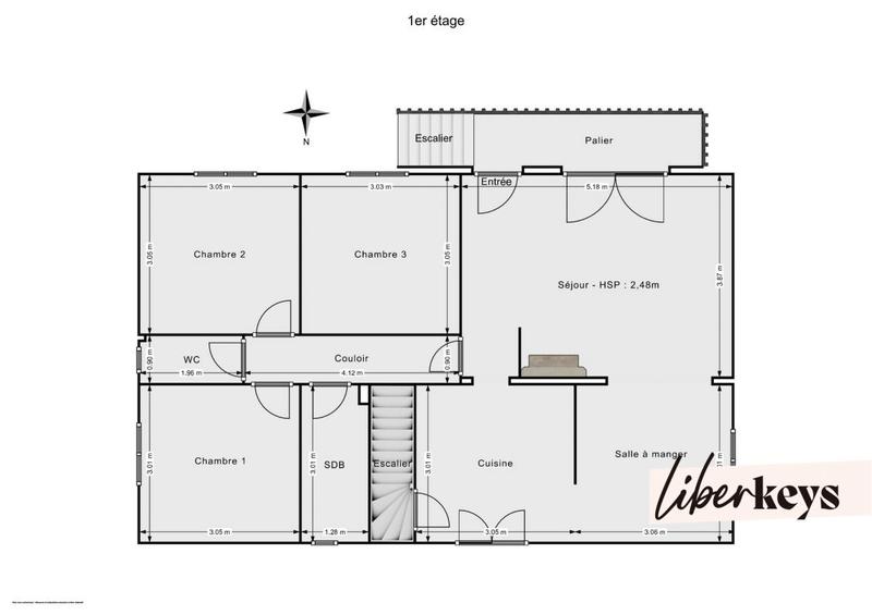 Maison - 90 m² - 5 pièces