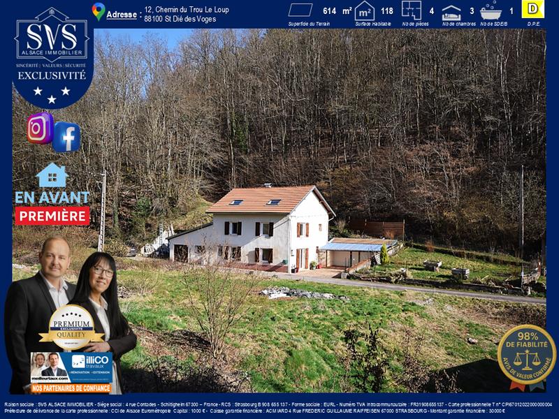 Maison - 118 m² - 4 pièces