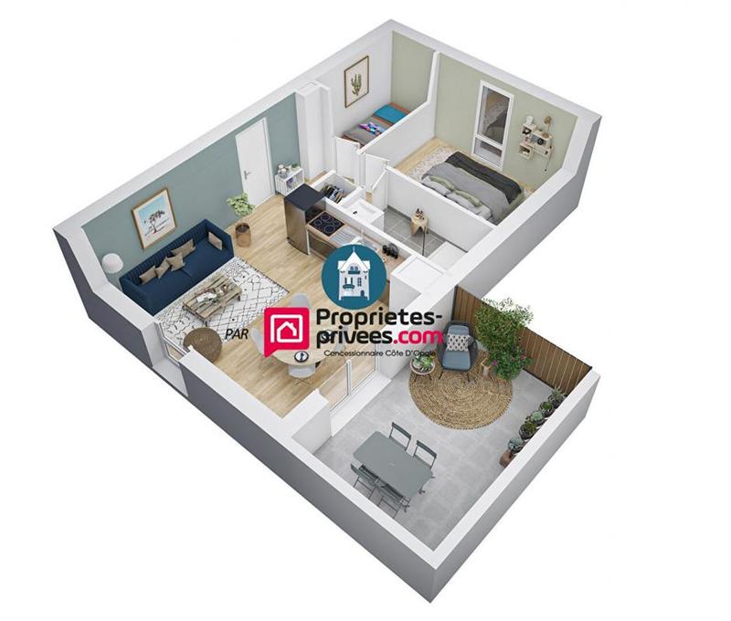 Appartement - 45 m² - 2 pièces