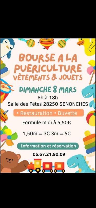 Bourse à la puériculture - vêtements &amp; jouets