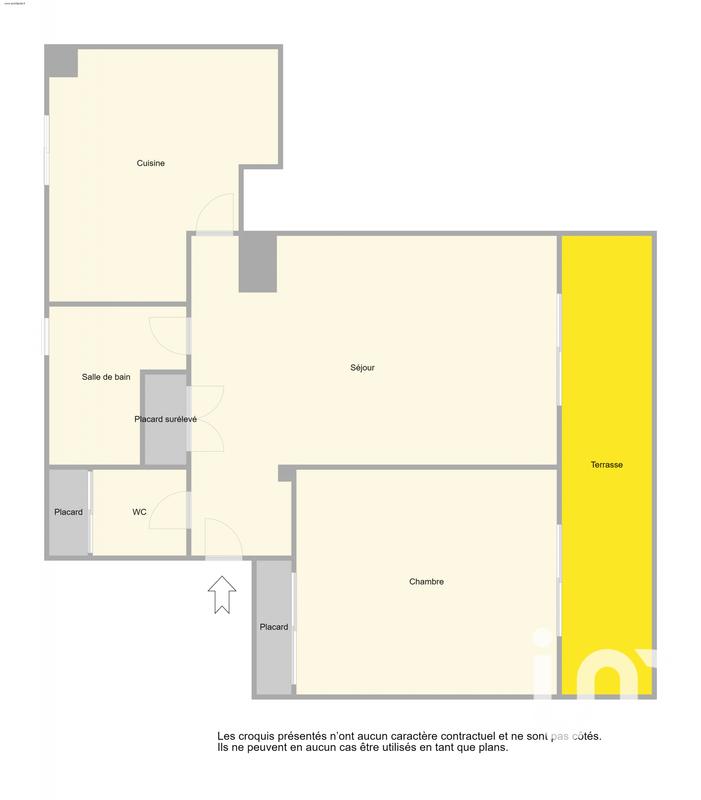 Appartement - 72 m² - 2 pièces