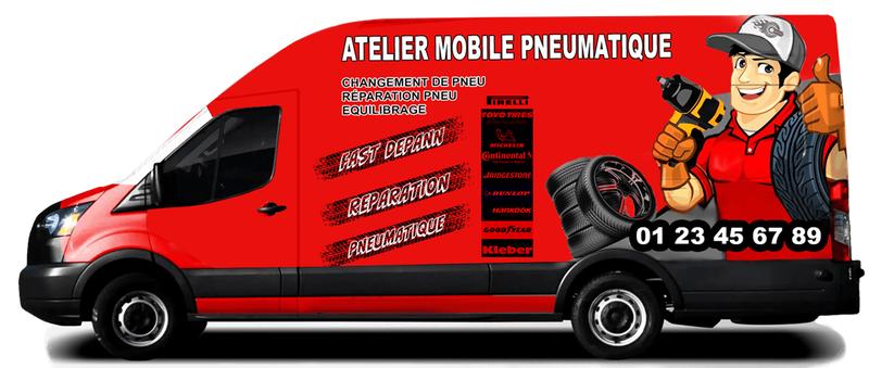 Changement de pneu à domicile Roissy