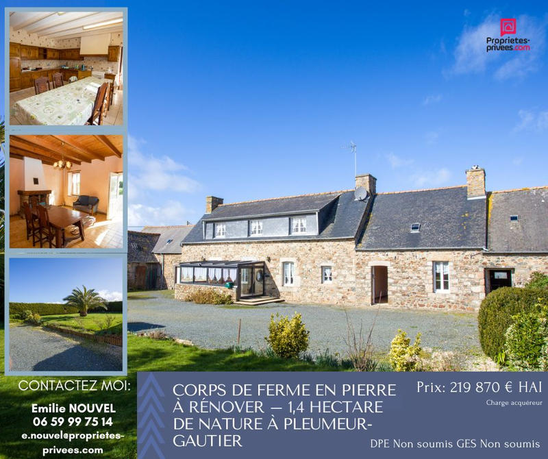 Corps de ferme - 122 m² - 6 pièces