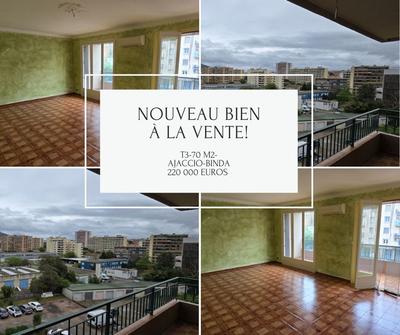 Appartement - 70 m² - 3 pièces