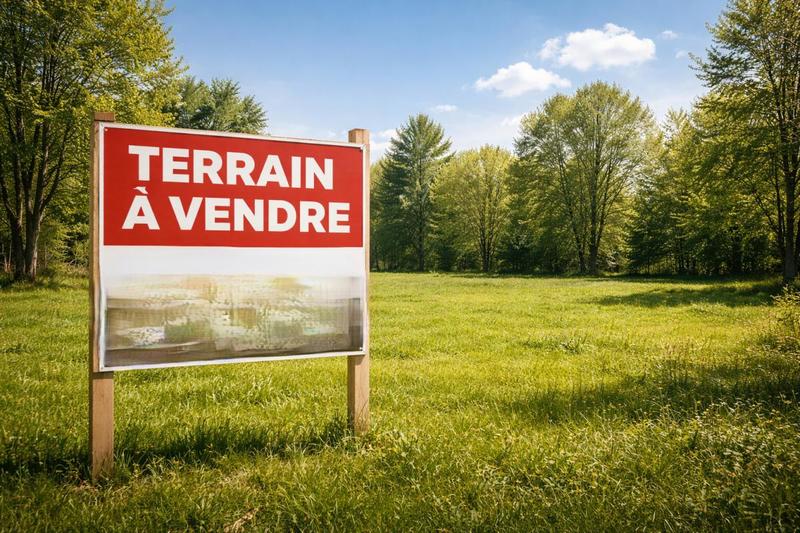 Terrain constructible - 900 m²