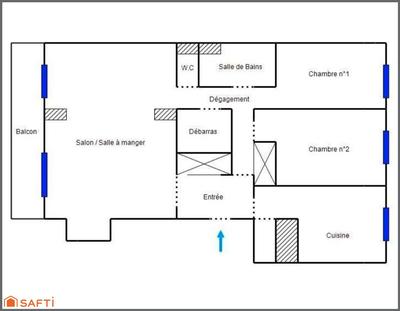 Appartement - 79 m² - 4 pièces