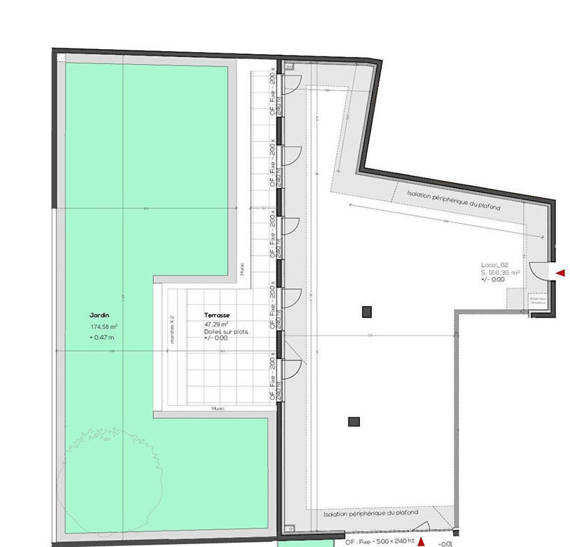 Local d'activité / Entrepôt - 166 m²