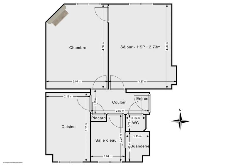 Appartement - 39 m² - 2 pièces