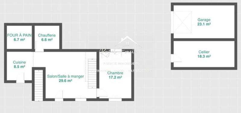 Maison ancienne - 102 m² - 5 pièces