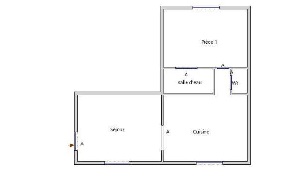 Appartement - 33 m² - 2 pièces