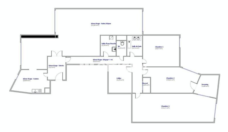 Appartement - 110 m² - 5 pièces