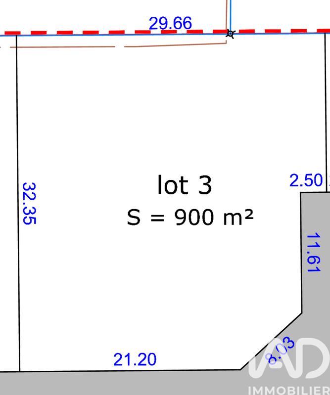 Terrain - 900 m²