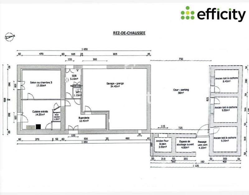 Maison - 100 m² - 3 pièces